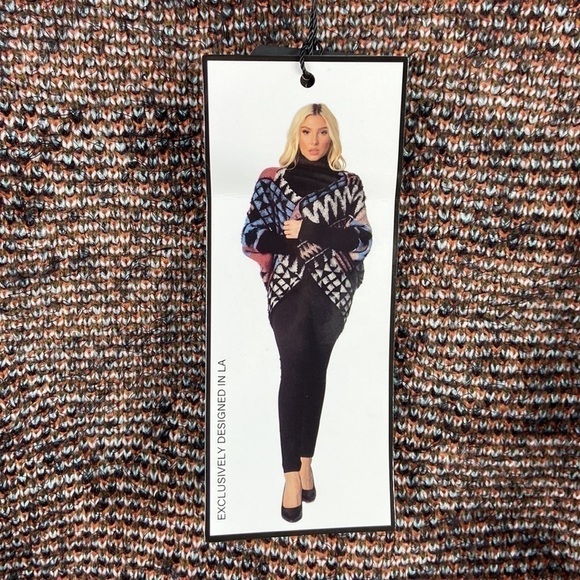 Maxsport Aztec Cocoon Open Front Sweater Size S/M - Picture 7 of 14